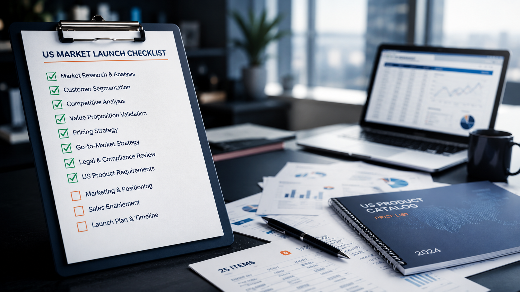 product launch, produktmanagement, us market entry, checklist, compliance