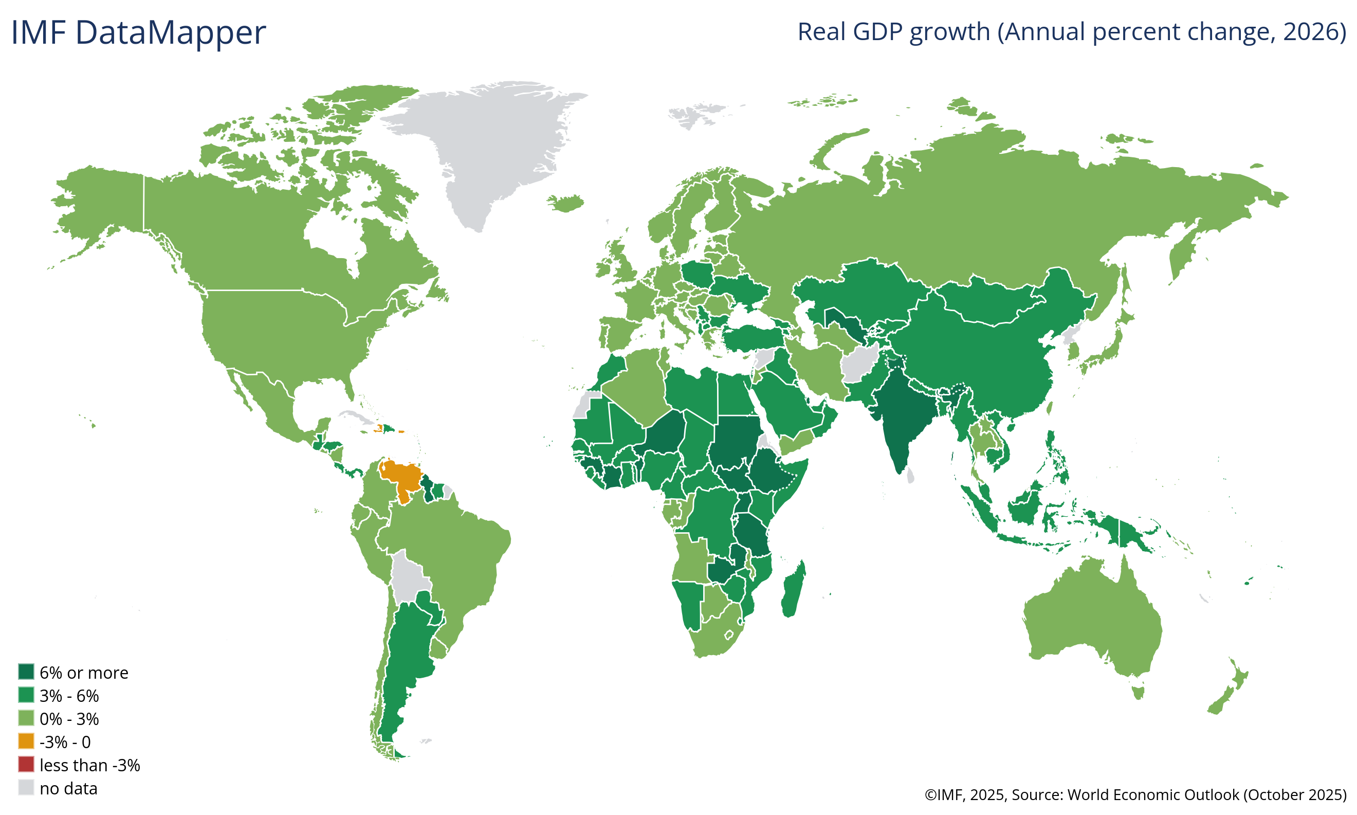 IMF 2026 GDP World Map